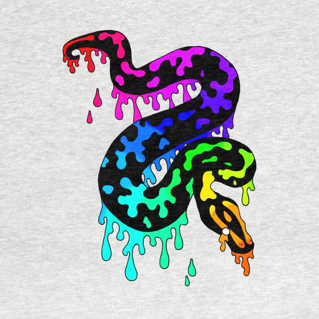 Rainbow Ball Python by Tinker and Bone Studio